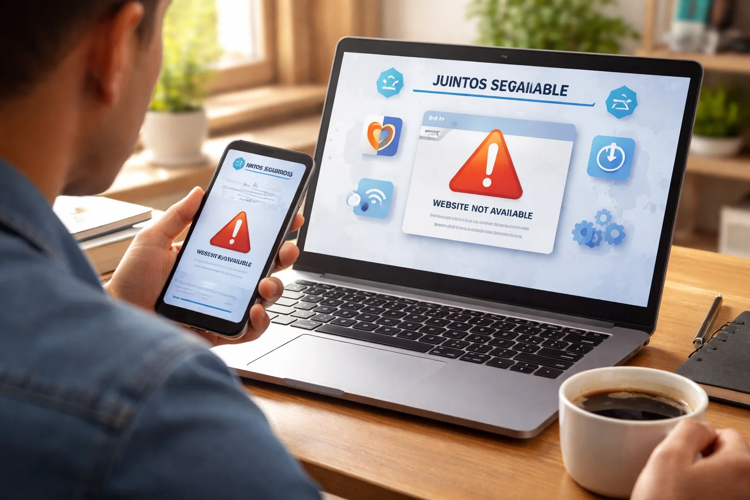 Juntos Seguros website down